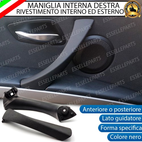 Maniglia Interna Completa Lato Guidatore Nero Bmw Serie 3 E90 E91