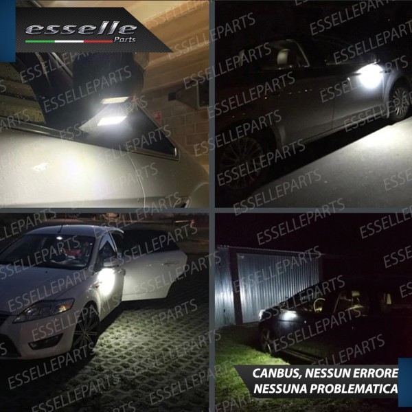 Coppia lampade LED antipozzanghera specchietti esterni 6000K bianco per FORD C-MAX MK1