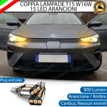 Coppia Frecce Anteriori T15 W16W 15 LED Canbus PER MG 5