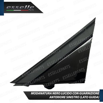 MODANATURA TRIANGOLO SINISTRO NERO LUCIDO LATO GUIDA PER FIAT 500 PRE-RESTYLING