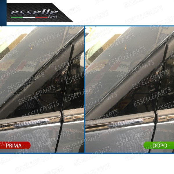 MODANATURA TRIANGOLO SINISTRO NERO LUCIDO LATO GUIDA PER FIAT 500 PRE-RESTYLING