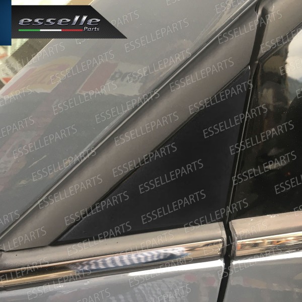 Modanatura Triangolo Nero Opaco Lato Guida Per Abarth 500 595 695 Pre-Restyling