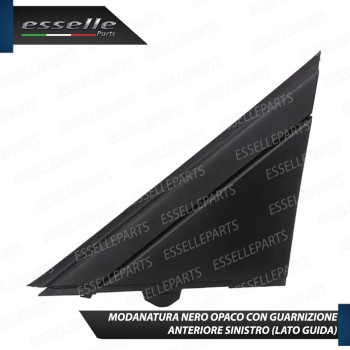 MODANATURA TRIANGOLO SINISTRO NERO OPACO LATO GUIDA PER ABARTH 500 595 695 RESTYLING