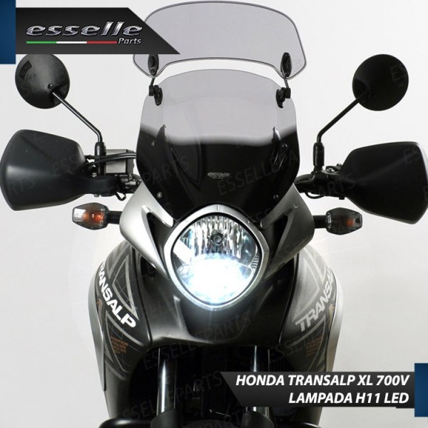 Kit Full LED Lampada H11 4900 LUMEN Abbagliante Honda Transalp XL 700V 2007-2013