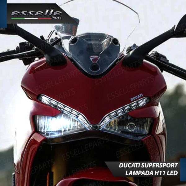 Kit Full LED Lampada H11 4900 Lumen Anabbaglianti per Ducati SuperSport 939 2017-2021