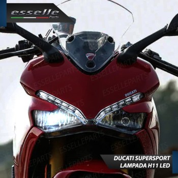 Kit Full LED Lampada H11 4900 Lumen Anabbaglianti per Ducati SuperSport 939 2017-2021