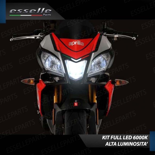 Kit Full LED Lampada H11 4900 Lumen Abbaglianti per Aprilia RSV4 1000 2017-2019 RF