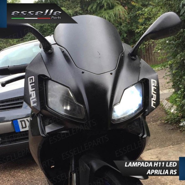 Lampada Singola Abbagliante LED H11 3000 Lumen per APRILIA RS 50 2006-2013