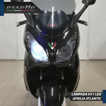 Lampada Singola Anabbagliante LED H11 3000 Lumen per APRILIA Atlantic 500 2005-2011