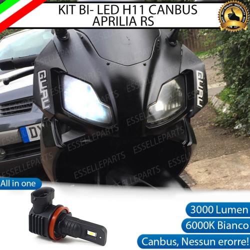 Lampada Singola Anabbagliante LED H11 3000 Lumen per APRILIA RS 50 2006-2013
