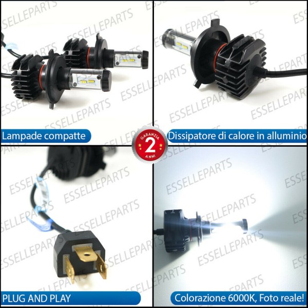 Lampade a LED H4 + T10 per YAMAHA MAJESTY 400