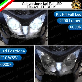 Conversione Full LED per Triumph Trophy 1200 (2012-2015) ABS 18000 Lumen 6000K