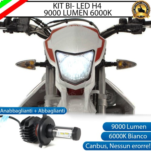 Lampada Singola LED H4 9000 Lumen per APRILIA RXV 450 2007-2008