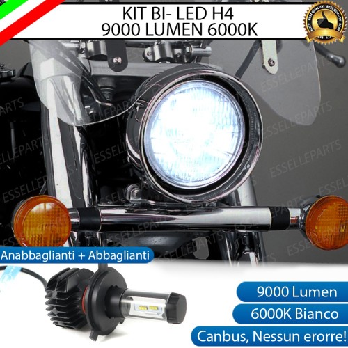Lampada Singola LED H4 9000 Lumen per HONDA Black Widow 2001-2005