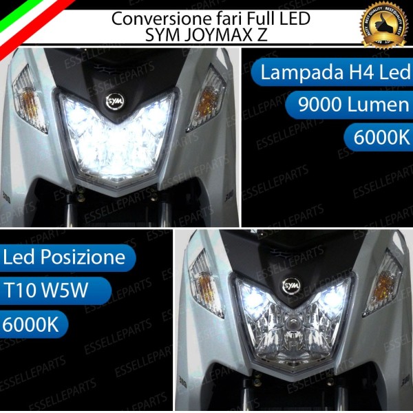 Conversione full LED Lampada H4 Anabbagliante Abbagliante SYM JOYMAX Z