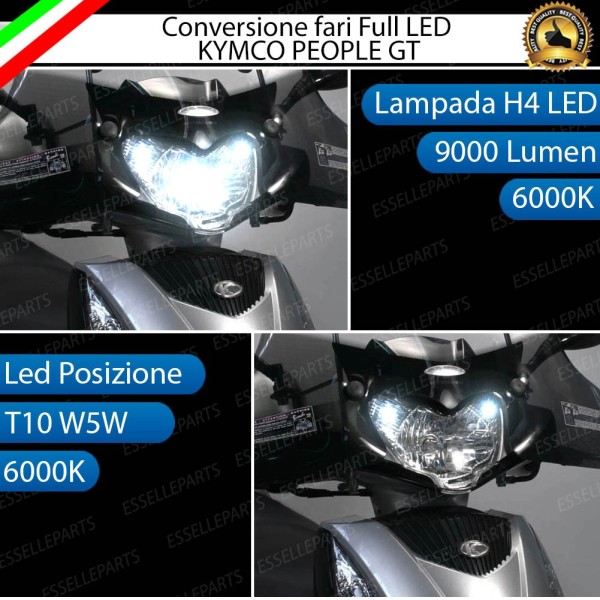 Conversione full LED Lampada H4 Anabbagliante Abbagliante KYMCO PEOPLE 125i 300i GT