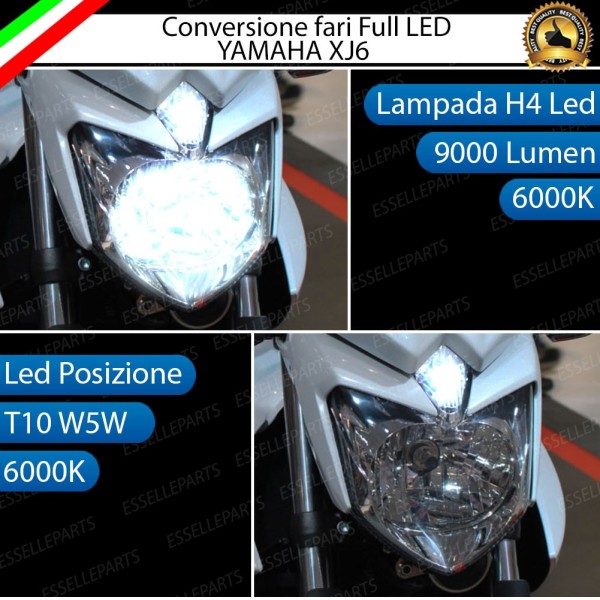 Conversione full LED Lampada H4 Anabbagliante Abbagliante YAMAHA XJ6