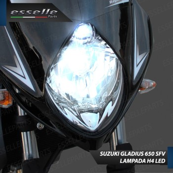 Lampade H4 + T10 LED per SUZUKI GLADIUS 650 SFV 6000K Bianco