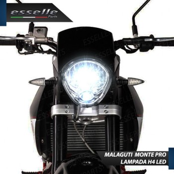 Lampade H4 + T10 LED per MALAGUTI MONTE PRO 125 6000K Bianco