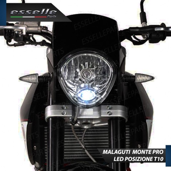 Lampade H4 + T10 LED per MALAGUTI MONTE PRO 125 6000K Bianco