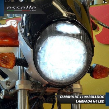 Lampade H4 + T10 LED per Yamaha BT 1100 Bulldog 6000K Bianco