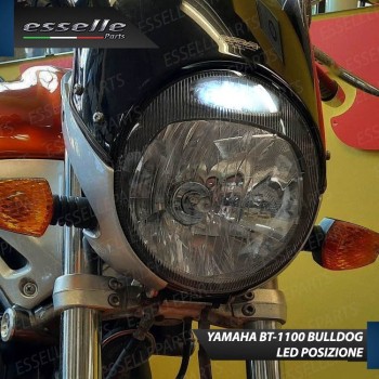 Lampade H4 + T10 LED per Yamaha BT 1100 Bulldog 6000K Bianco