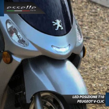 Lampade H4 + T10 LED per PEUGEOT V-CLIC 6000K Bianco