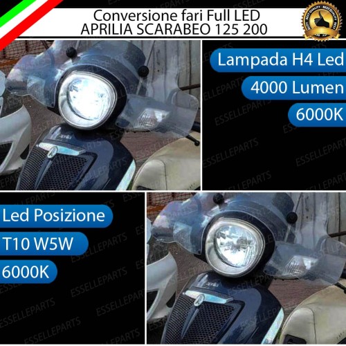 Conversione Full LED per Aprilia Scarabeo 2007-2011 6000K