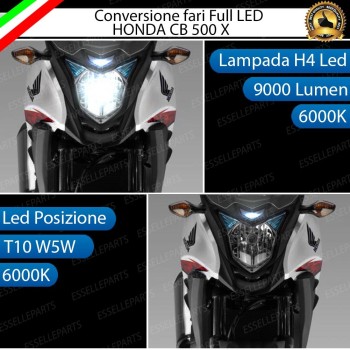 Conversione full LED Lampada H4 Anabbagliante Abbagliante Honda CB 500 X Conversione full LED Lampada H4 Anabbagliante Abbagliante Honda CB 500 X