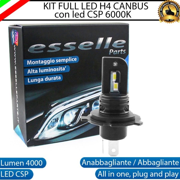 Lampada Singola H4 LED 4000 Lumen per VESPA 150 LX 2010-2012 Touring