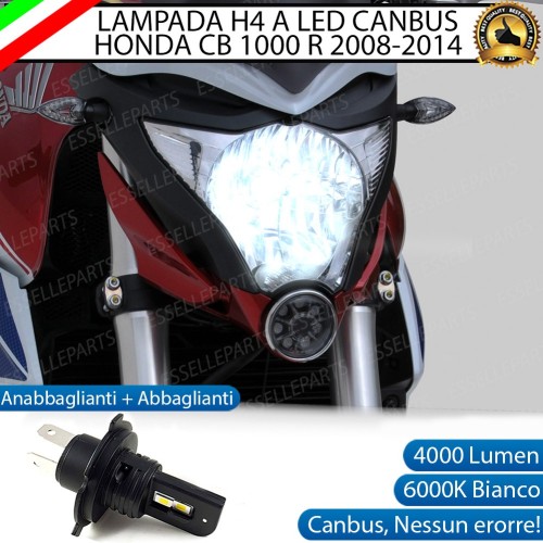 Lampada Singola H4 4000 LUMEN per HONDA CB 1000 R 2008-2010