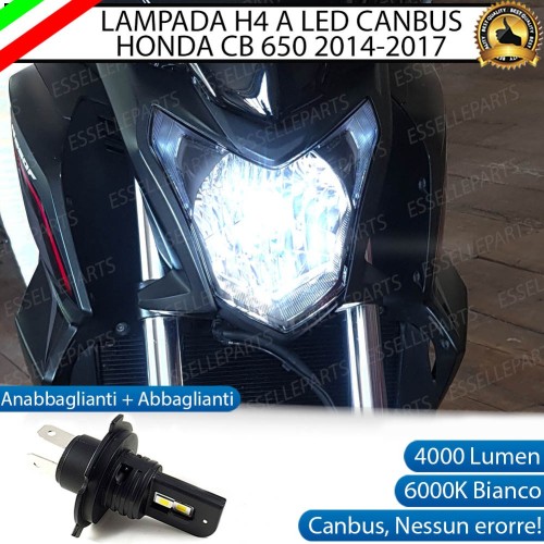 Lampada Singola H4 4000 LUMEN per HONDA CB 650 2014-2017 F ABS