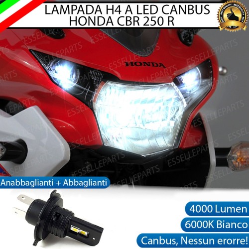 Lampada Singola H4 4000 LUMEN per HONDA CBR 250 R 2010-2014