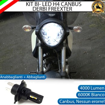 Lampada Singola LED H4 4000 Lumen per DERBI Freexter 125 2006