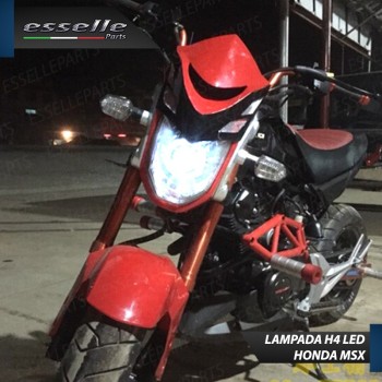 Lampada Singola LED H4 4000 Lumen per HONDA MSX 125 2016-2017 Lampada Singola LED H4 4000 Lumen per HONDA MSX 125 2016-2017