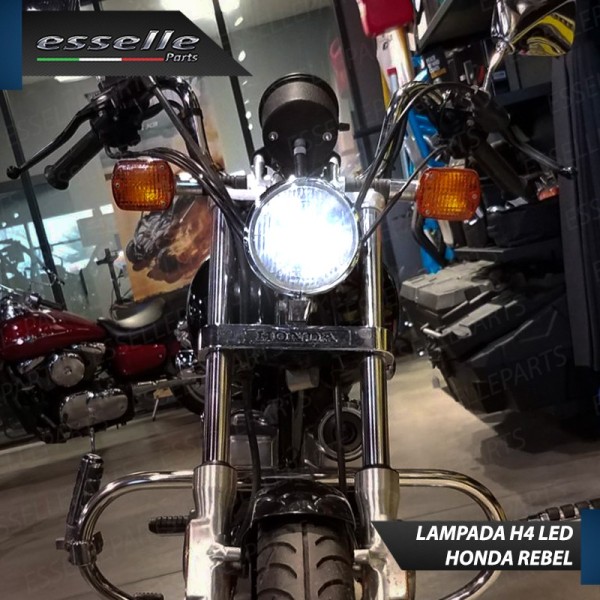 Lampada Singola LED H4 4000 Lumen per HONDA Rebel 250 1996-2000