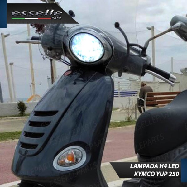 Lampada Singola LED H4 4000 Lumen per KYMCO Yup 250 2002-2005