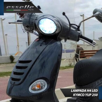 Lampada Singola LED H4 4000 Lumen per KYMCO Yup 250 2002-2005