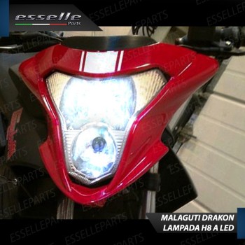 Lampada Singola H8 LED 3000 Lumen per Anabbagliante MALAGUTI Drakon 2005-2006