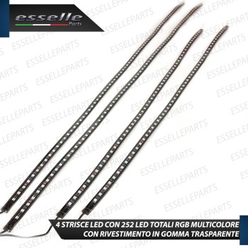 Kit Led Sottoscocca RGB con Controllo APP Wireless Multicolor