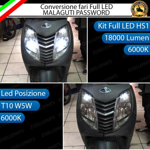Conversione full LED Lampade HS1 Anabbagliante Abbagliante MALAGUTI PASSWORD