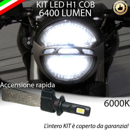 Kit Full LED Lampada H1 3200 Lumen Abbaglianti per Ducati Monster 696 2008-2013