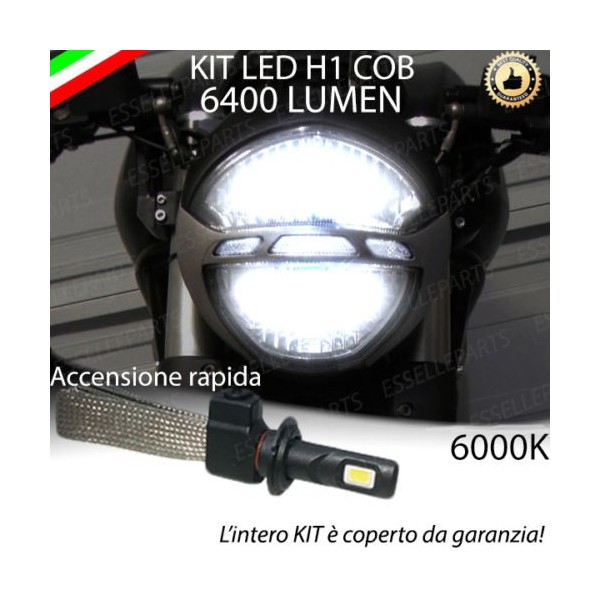 Kit Full LED Lampada H1 3200 Lumen Abbaglianti per Ducati Monster 696 2008-2013