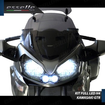 Coppia Luci H4 LED 8000 Lumen per Kawasaki GTR 1400 2015-2016 ABS