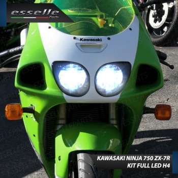 Coppia Lampade H4 LED 8000 Lumen per KAWASAKI Ninja 750 ZX-7R 1996-2000