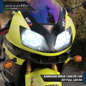 Coppia Lampade H4 LED 8000 Lumen per KAWASAKI Ninja 1200 ZX-12R 2000-2006