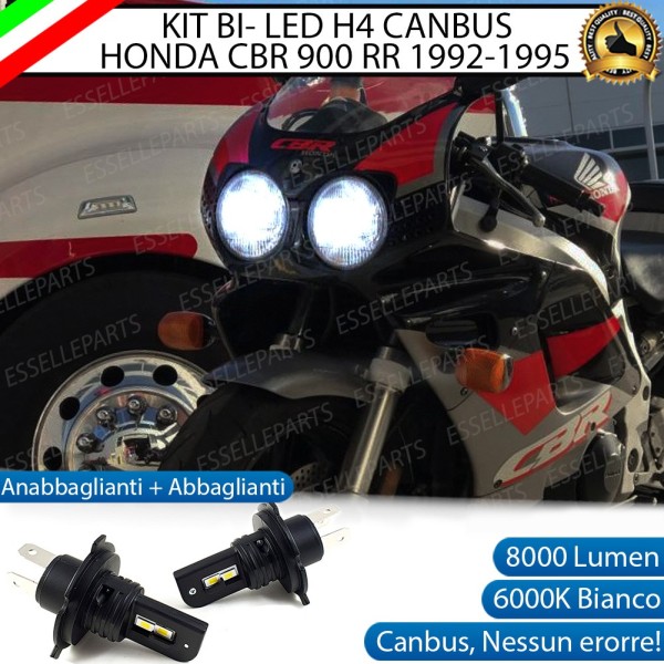 Coppia Lampade H4 LED 8000 Lumen per HONDA CBR 900 RR 1994-1995