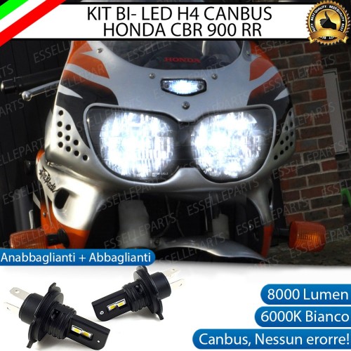 Coppia Lampade H4 LED 8000 Lumen per HONDA CBR 900 RR 1998-1999