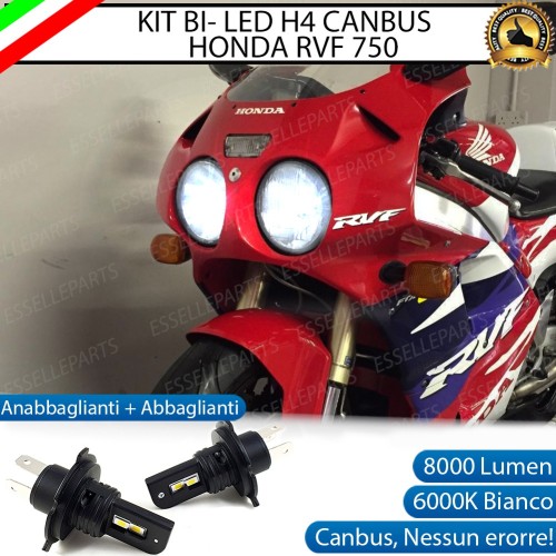 Coppia Lampade H4 LED 8000 Lumen per HONDA RVF 750 RC 45 1994-1999