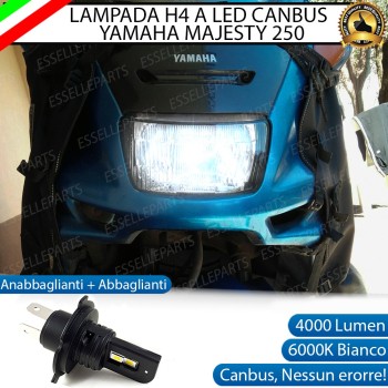 Lampada H4 LED 4000 Lumen per Yamaha Majesty 250 1995-1999